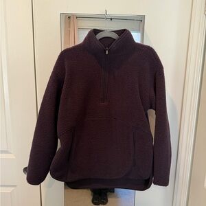 Zella Deep Purple Fleece Top